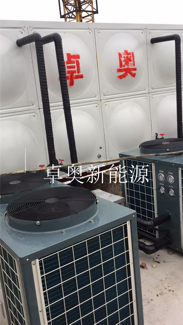 安徽滁州科隆電器平板太陽能加空氣能熱水工程